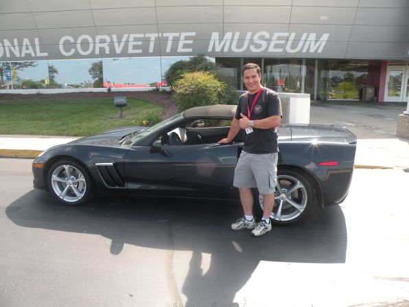<a href="http://ireport.cnn.com/docs/DOC-996544">Mark Baker</a> with his 2013 Grand Sport Convertible. "I grew up with an interest in cars in general and loved the look of the '67 Corvette with the Stinger hood in particular. That eye-catching design and the brute power to go with it hooked me in," he said.