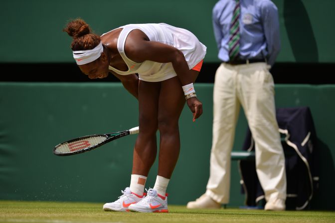 Williams, who had previously gone 34 matches without defeat, struggled to match her opponent in the opening set as Lisicki made a superb start.
