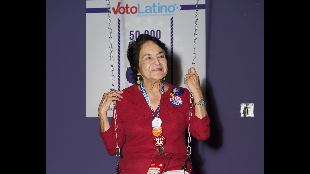 Huerta attends Voto Latino's Purple Carpet Bash at All American Pub on September 5, 2012, in Charlotte, North Carolina. 