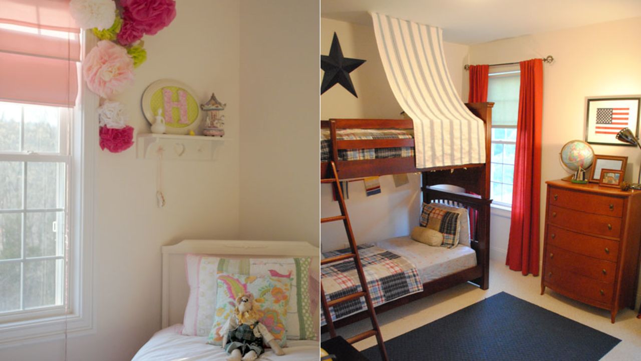 <a href="http://ireport.cnn.com/docs/DOC-996768">Holly Modica</a> from Connecticut decorated her <a href="http://ireport.cnn.com/docs/DOC-996766">children's bedrooms</a> on a budget, using decorative items from around the house as well as <a href="http://housebyholly.blogspot.com/2012/04/how-to-embelish-little-girls-room-for.html" target="_blank" target="_blank">tissue paper, coffee filters, popsicle sticks and tree branches. </a>