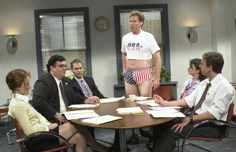Will Ferrell's short shorts and crop top during "Saturday Night Live's'" 2001 "Show Your Patriotism" skit just scream "USA! USA!"