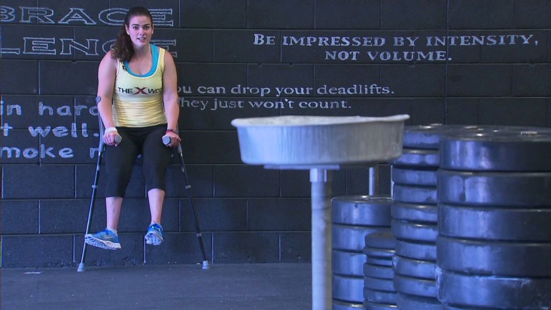 Stephanie Hammerman wasn't always in love with going to the gym, but it's something that became important to her after she lost one of her best friends. Hammerman is the first certified CrossFit trainer in the world with cerebral palsy. <a href="http://www.cnn.com/2013/07/03/health/human-factor-hammerman/index.html">Read more</a>. 