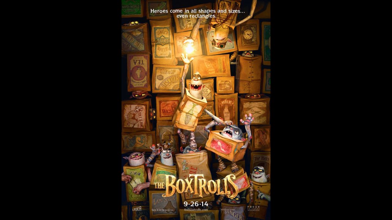 <strong>"The Boxtrolls"</strong> (September 26): The creative team behind "Coraline" and "ParaNorman" have adapted Alan Snow's colorful children's book "Here Be Monsters!" for the big screen. 
