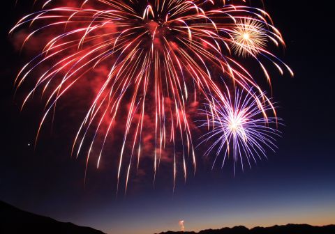 Biju Chandroth snapped this great shot at a Fourth of July <a href="http://ireport.cnn.com/docs/DOC-998963">fireworks display</a> at Mammoth Lakes, California, in 2011. "I love taking [pictures of] fireworks [but] it's quite tricky," he says. "One absolutely needs a tripod, since you will have to use a slow shutter to get the trails."