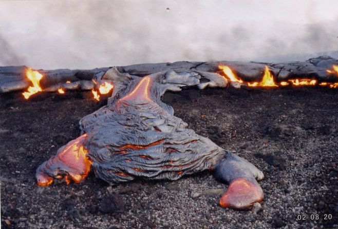 Kilauea means "spewing" or "much spreading" in Hawaiian. 