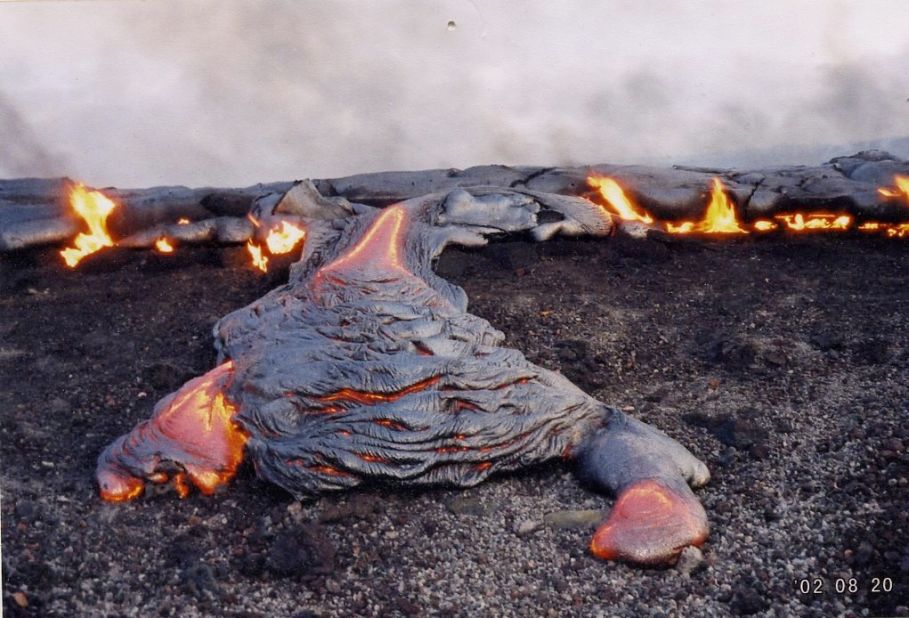Kilauea means "spewing" or "much spreading" in Hawaiian. 