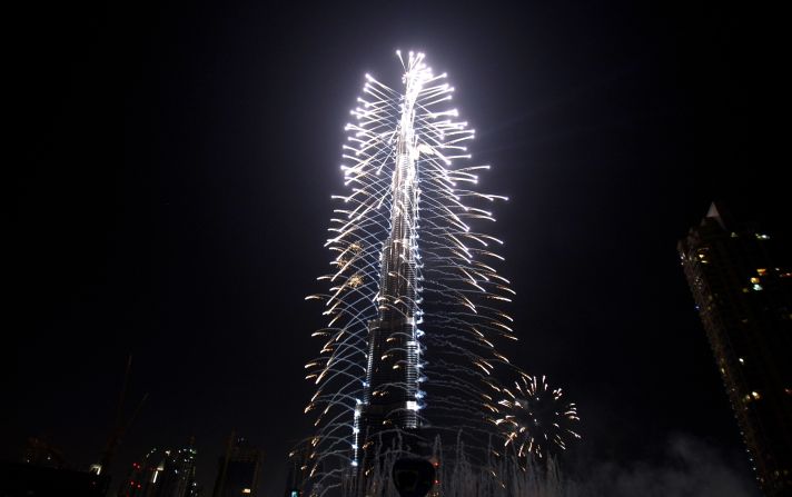 The Burj Khalifa was officially opened on Jan 4, 2010 with a spectacular fireworks show. It was held 1,325 days after excavation work started, and was attended by over 6,000 guests.