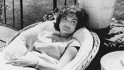 Picture dated December 1961 of US First Lady Jacqueline Kennedy relaxing in a chair, a few weeks after her husband John F. Kennedy won the US presidential election. (Photo credit should read STAFF/AFP/Getty Images)