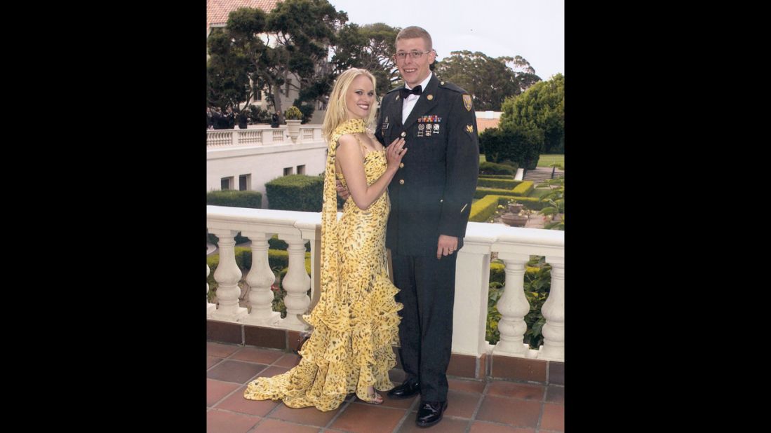 Daniel and Angel before a military ball in Phoenix.  Angel studied nursing during Daniel's first deployment and often assisted him in getting medical treatment and therapy in the private sector when he was unable to be seen by the VA. 