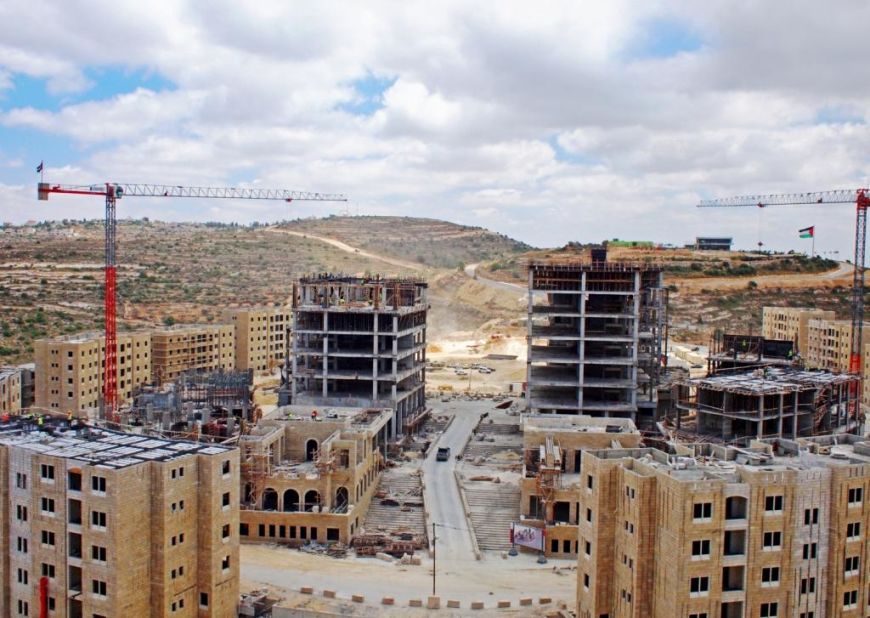 The construction of Rawabi, which began in January 2010, has created thousands of jobs and could bring more after the first residents move in.