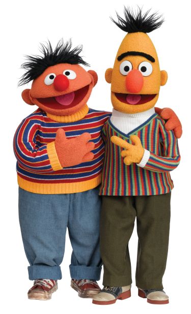 "Sesame Street's" Muppet characters were originally intended to be support for the human cast, but test audiences responded so warmly to <strong>Bert and Ernie</strong>'s sketches that the producers put Muppets in starring roles. The comic duo have been two of the show's most popular characters ever since. 