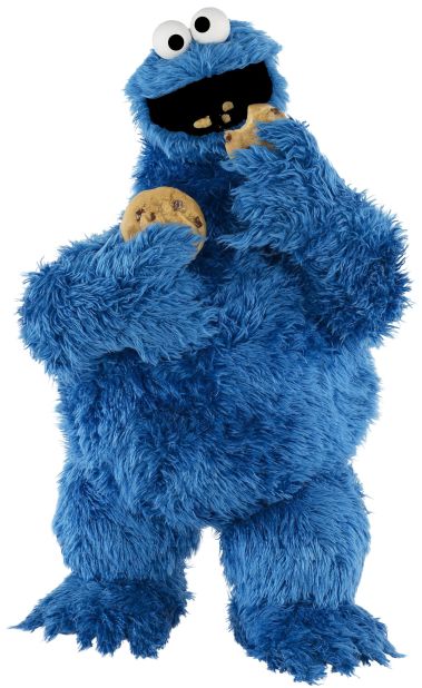 "Om nom nom nom" -- <strong>Cookie Monster</strong>'s voracious appetite for his favorite chocolate chip treats have endeared him to viewers since "Sesame Street's" first season. He's even managed to fit in teaching some important lessons: Thanks to him, generations of kids have grown up knowing that "C" is for cookie.