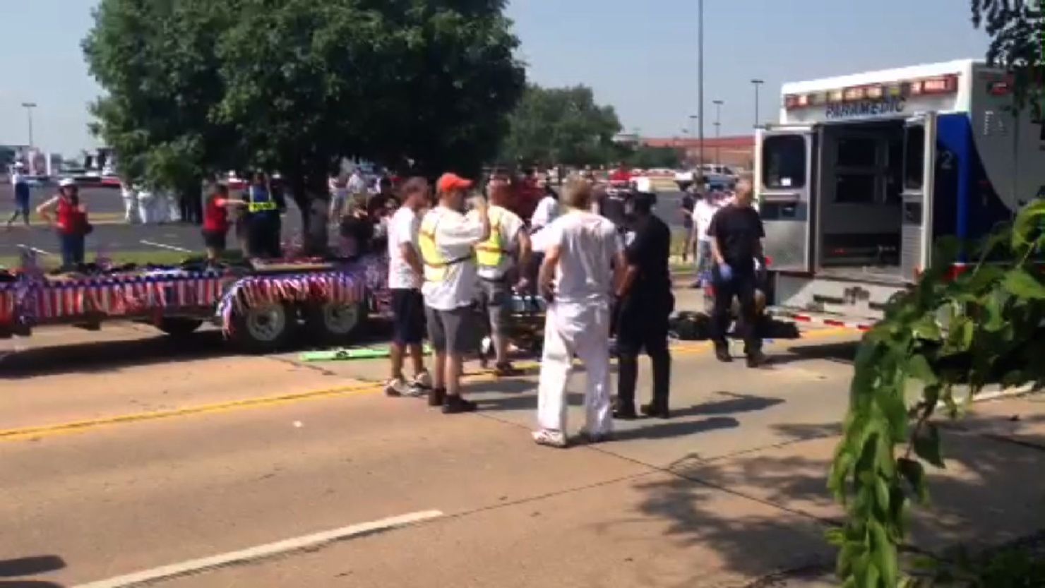 A boy died Thursday in an accident at a Fourth of July parade in Edmond, Oklahoma.