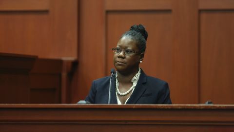 Sybrina Fulton, mother of Trayvon Martin, takes the stand during Zimmerman's trial on Friday, July 5.