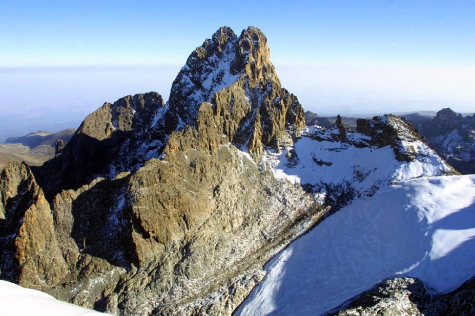 Lying just south of the equator, Mount Kenya is Africa's second highest mountain after Kilimanjaro. The majestic mountain has been designated a UNESCO World Heritage site since 1997. <em>Peak: 5,199 meters</em>