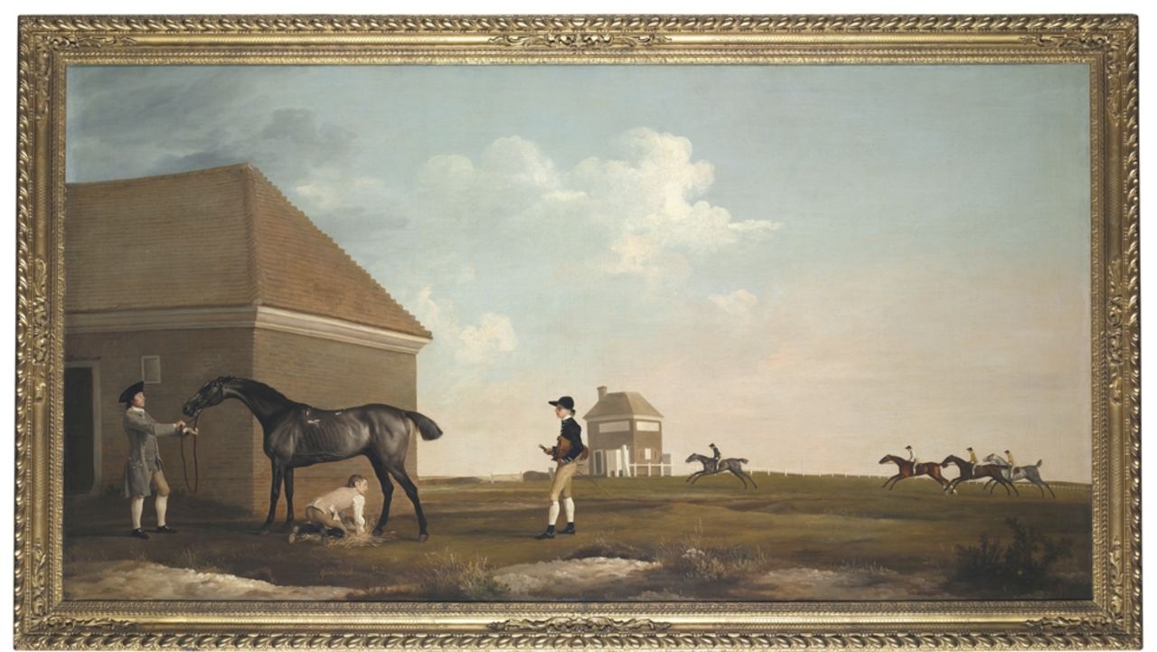 George Stubbs' "Gimcrack on Newmarket Heath, with Trainer, a Stable-Lad, and a Jockey" sold at auction for $35.9 million in 2011. The English artist is regarded as the finest painter of horses in history.