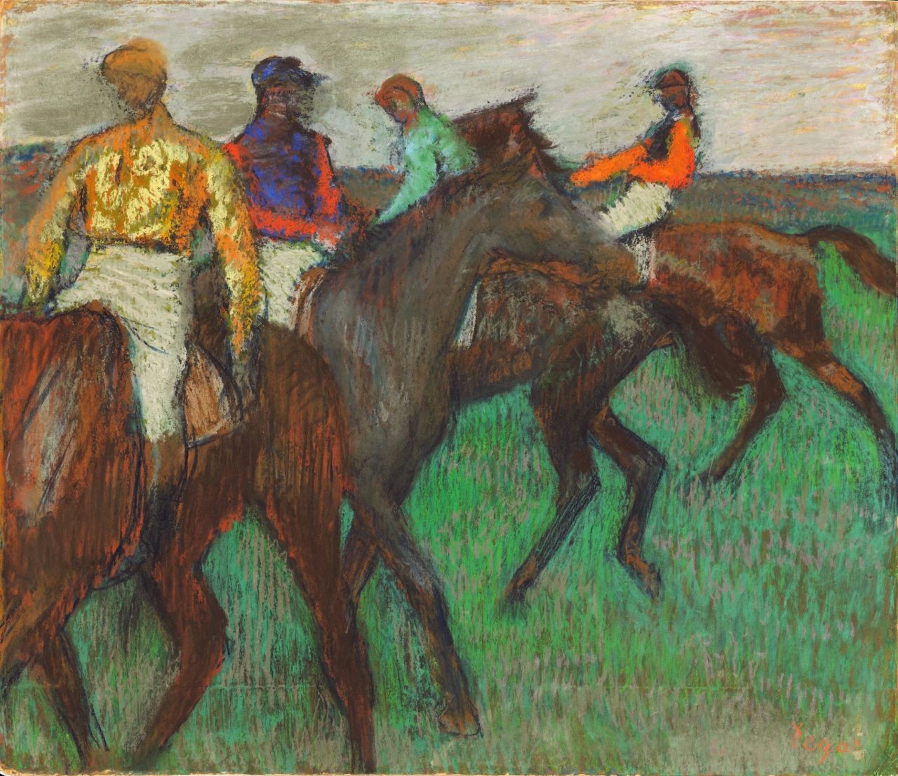 Impressionist paint Edgar Degas was a huge admirer of the horse -- as seen with this work, "Race Horses."