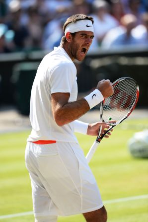 Argentina's Del Potro summoned up incredible reserves of energy during his semifinal against Djokovic.