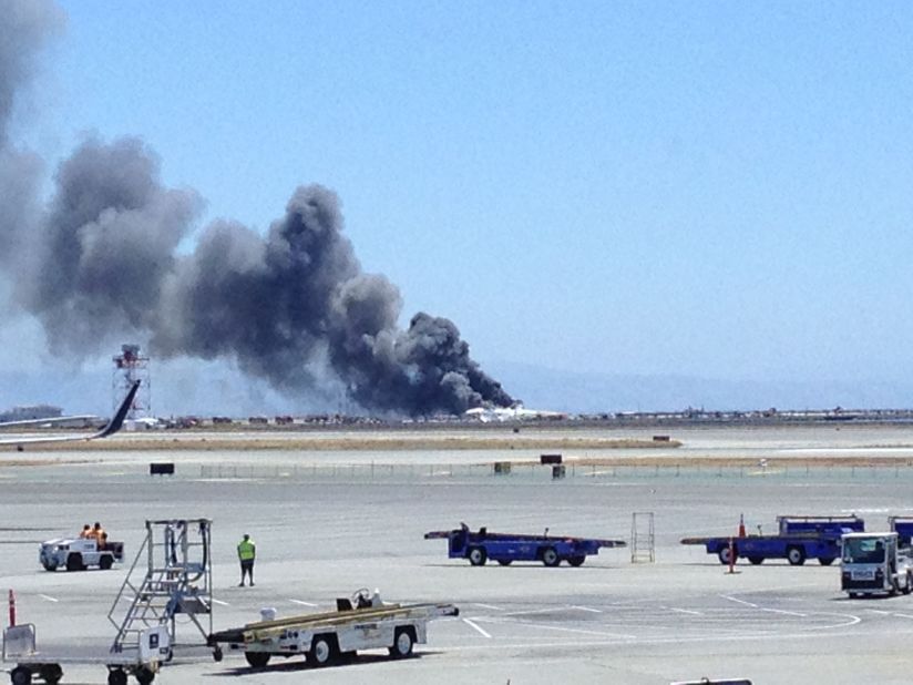 CNN iReporter Amanda Painter took this photo while waiting at the San Francisco airport on July 6. The entire airport has shut down and flights diverted to other airports.