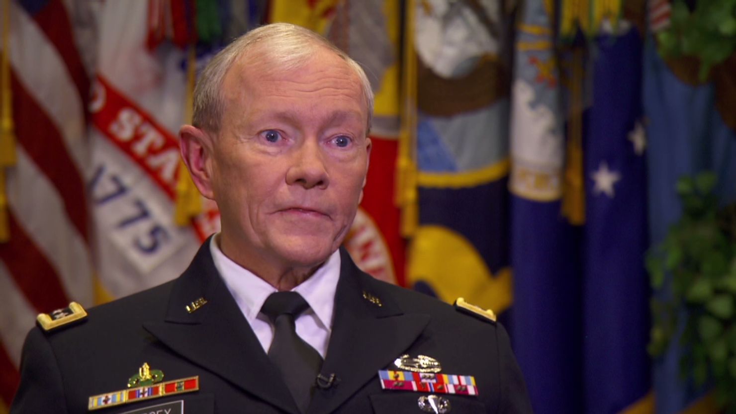 U.S. Army Gen. Martin Dempsey said the United States faces "a 10-year issue" in Syria.