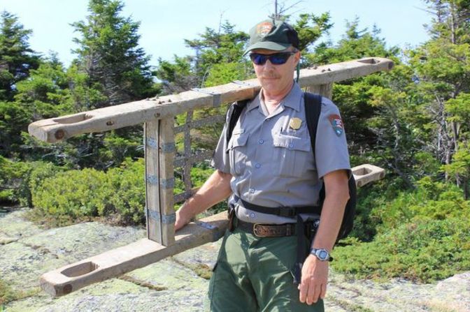 Park ranger Charlie Jacobi, natural resource and visitor use specialist, has worked at Acadia for almost 30 years.