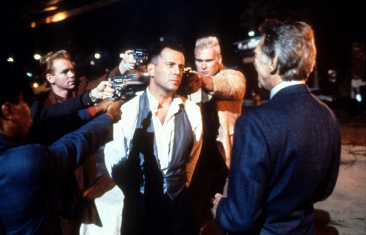 <strong>"Hudson Hawk" (1991):</strong> Another film done in by a bloated budget, poor marketing and backroom gossip (star Bruce Willis, center, was the subject of several rumors). The film by "Heathers" director Michael Lehmann was one of the biggest bombs of the 1990s. <a href="http://johnryansullivan.wordpress.com/2012/01/02/see-it-again-hudson-hawk/" target="_blank" target="_blank">But more recent takes</a> say it makes a pretty decent screwball comedy. 