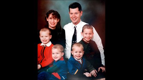 Andrea Yates was charged with capital murder in the 2001 deaths of her five children. After her initial conviction was overturned, Yates was found not guilty by reason of insanity and was ordered to a mental hospital on July 26, 2006. A family photo shows Andrea Yates; her husband, Russell; and their four boys, Luke, Paul, John and Noah.