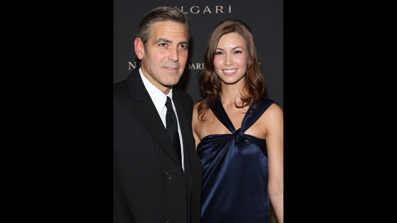 <strong>Sarah Larson</strong>: Clooney and Sarah Larson started dating in 2007, but the romance was comparatively short-lived. Although their affair <a href="http://www.people.com/people/article/0,,20058283,00.html" target="_blank" target="_blank">survived a motorcycle accident</a> and a walk down the red carpet at the 2008 Academy Awards -- Larson being the first lady love of Clooney's to do so -- their relationship ended that May. 