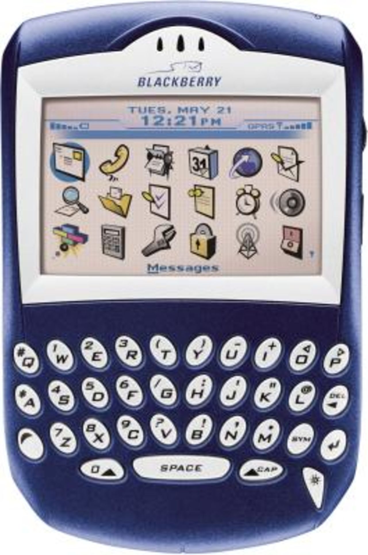 In 2003, BlackBerry debuted its first phone with a color screen. It was cutting-edge technology, and the classic blue shell set the precedent for how the company's future lines would look.