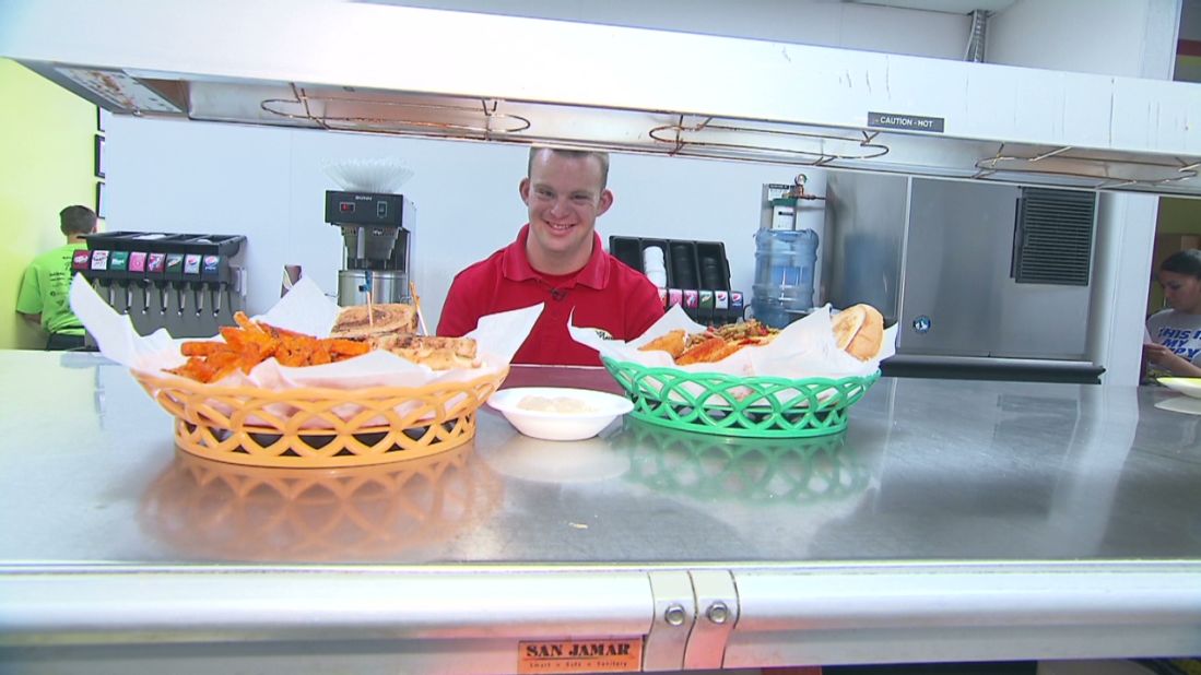 Tim Harris, who has Down syndrome, always dreamed of owning his own business. His restaurant serves breakfast, lunch and hugs. <a href="http://www.cnn.com/2013/07/10/health/human-factor-harris/index.html">Read more</a>. 