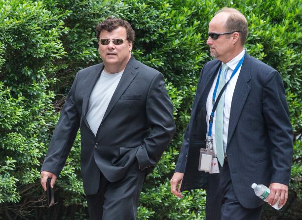 Kevin Weeks leaves the courthouse in July 2013 after testifying in graphic detail about how Bulger killed Arthur "Bucky" Barrett, Joey McIntyre and Deborah Hussey.