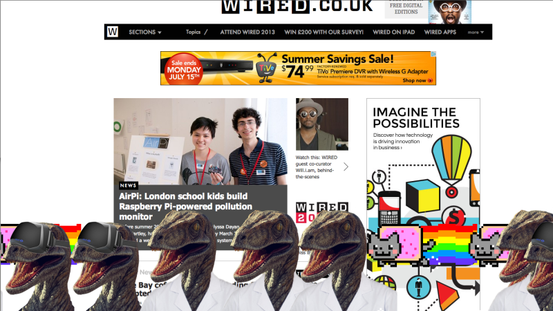 Dapper dinosaurs take over Conde Nast UK websites | CNN