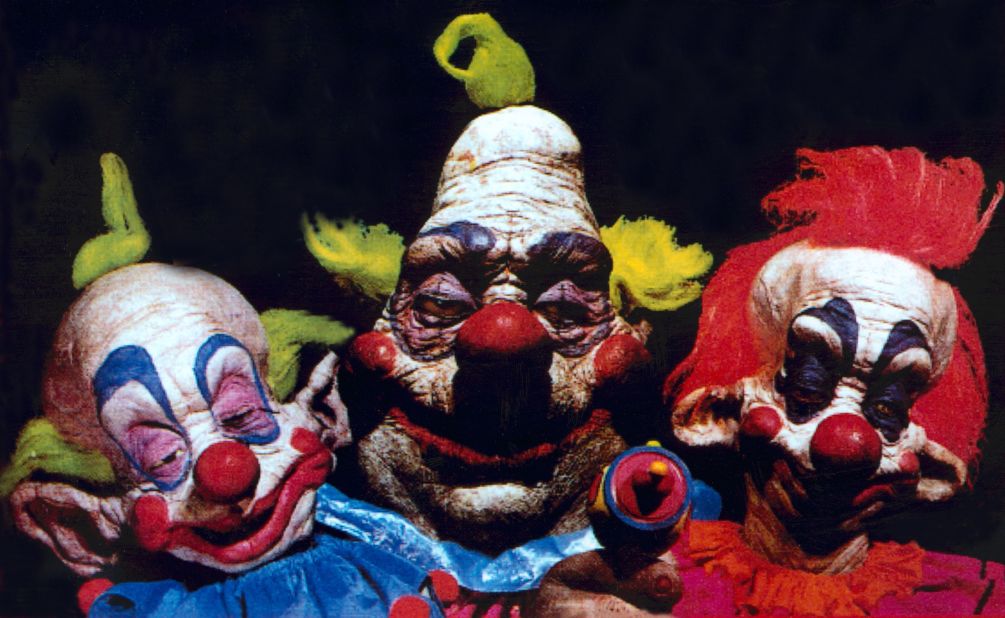 EyeKantSpeell suggested another low-budget film -- "Gawd nobody has yet to mention 'Killer Klowns From Outer Space' pure classic!" So we added this 1988 "masterpiece."<br />