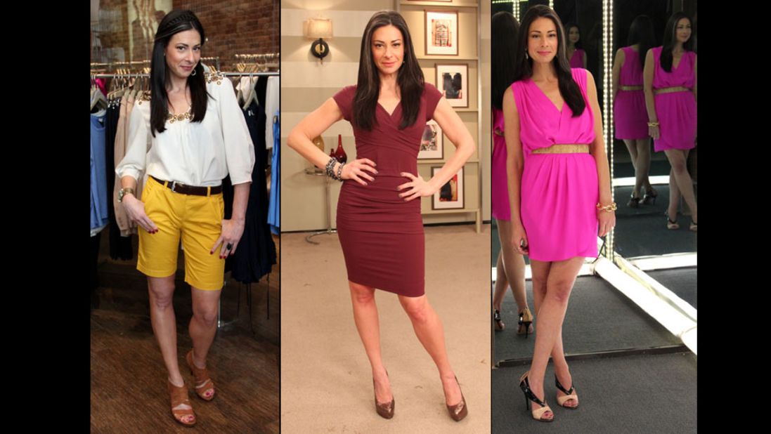 When fashion expert Stacy London shows off her legs, as she does here, she uses skin foundation to hide the bluish tinge caused by poor circulation.