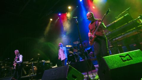 Manfred Mann's Earth Band performs in 2012 in Cologne, Germany. We bet the crowd sang along incorrectly.