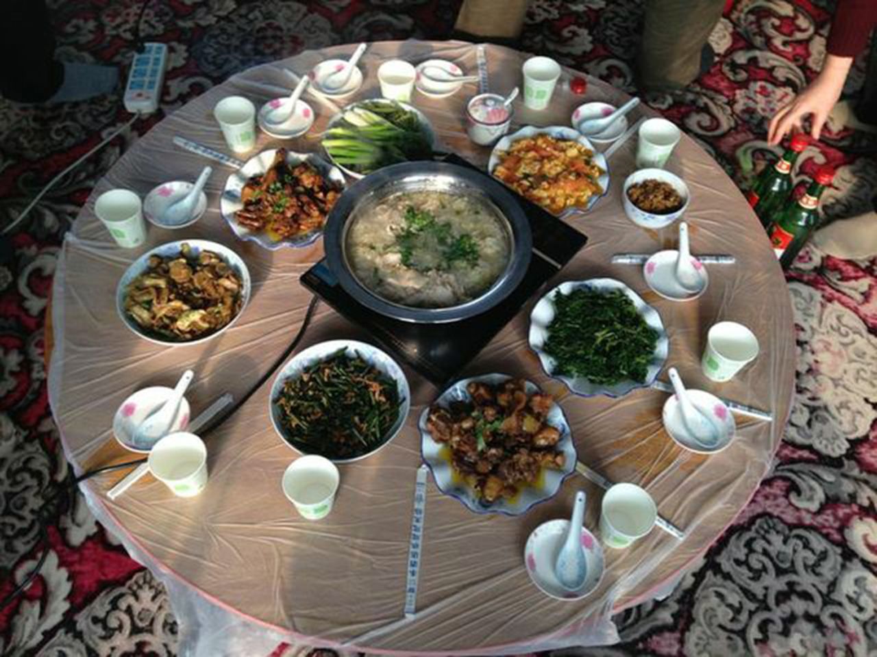 A typical Jilin meal includes lots of game, such as pheasant, and preserved vegetables. Pickled cabbage with pork is one of the area's most popular dishes.  