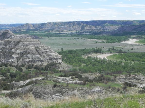 The Little Missouri River runs through the park, eventually connecting with the Missouri River, the Mississippi River and the Gulf of Mexico.