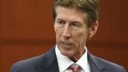 SANFORD, FL - JULY 10:  Defense attorney Mark O'Mara speaks with assistant state attorney Bernie de la Rionda during George Zimmerman's murder trial in Semimole circuit court July 10, 2013 in Sanford, Florida. Zimmerman has been charged with second-degree murder for the 2012 shooting death of Trayvon Martin. (Photo by Gary W. Green-Pool/Getty Images)