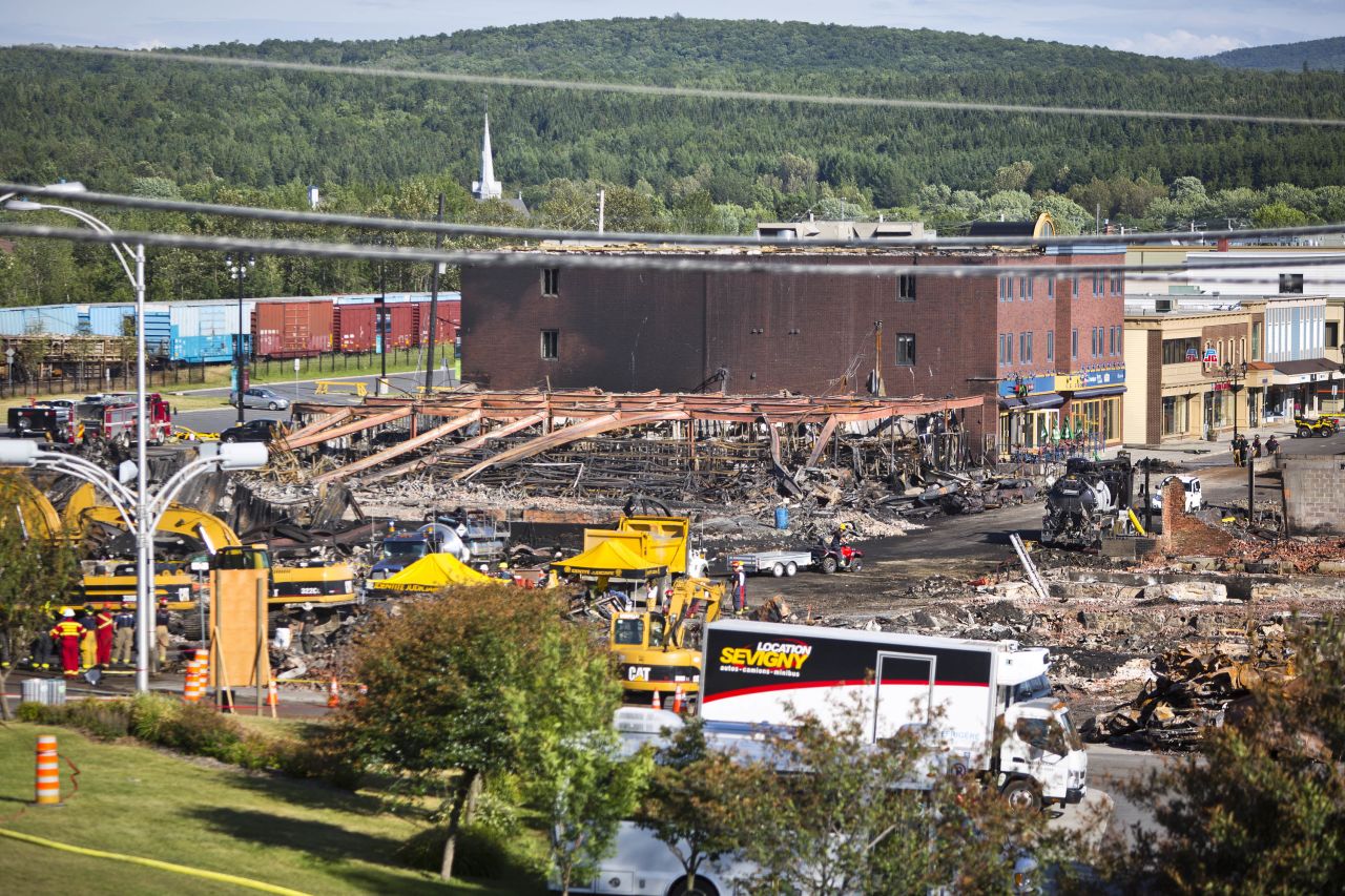 The wreckage of downtown Lac-Megantic is a stunning sight. Residents say they are determined to come back from the disaster.