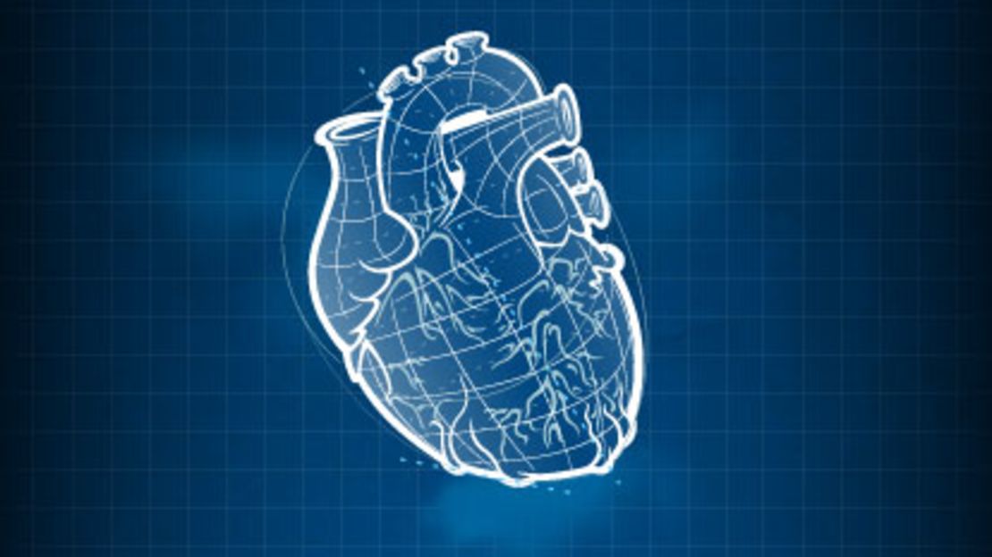 An artist's impression of a 3D-printed heart