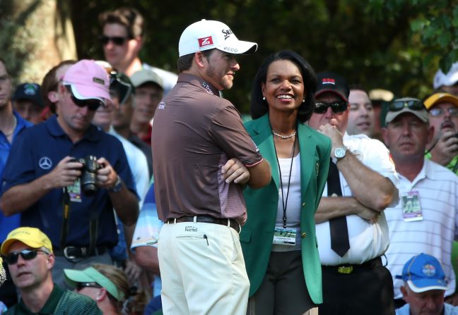 Condoleezza Rice inauguró un nuevo campo de golf para mujeres cuando Augusta invitó a la ex Secretaria de Estado de los Estados Unidos y a la empresaria Darla Moore a unirse al club como las primeras socias femeninas. 