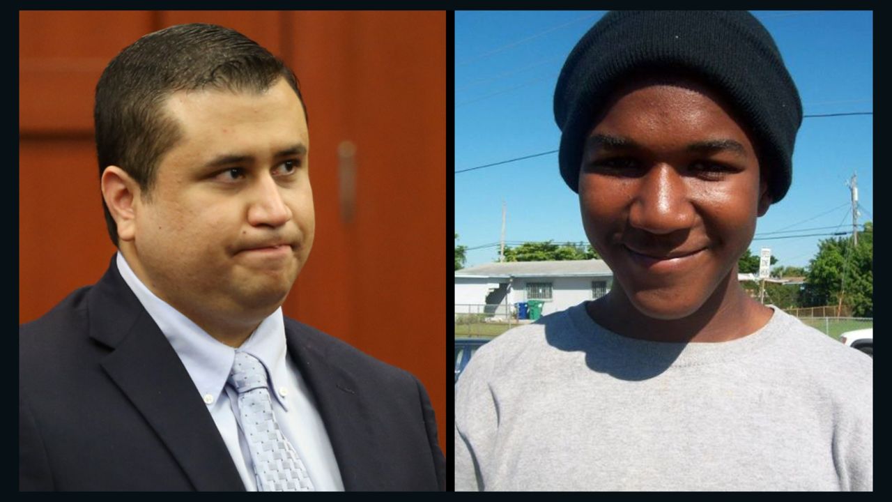 George Zimmerman, left, and Trayvon Martin