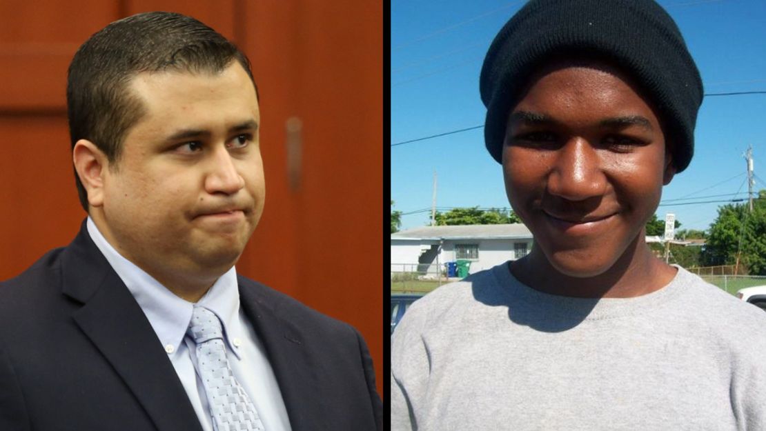 George Zimmerman, left, and Trayvon Martin