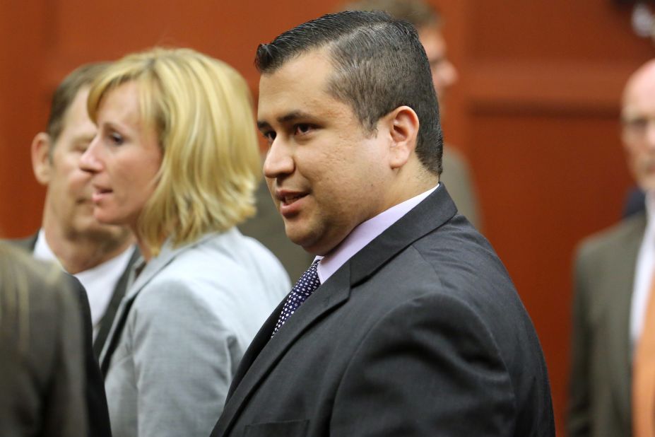 George Zimmerman prepares to leave the courtroom after the not guilty verdict is read on July 13.