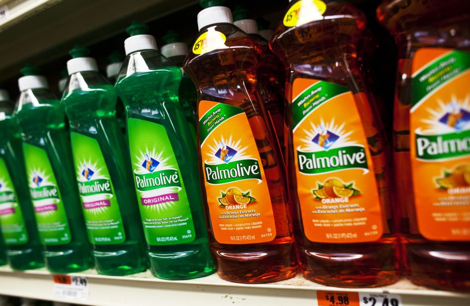 American-made dishwashing liquid and detergents also have a large footprint thanks to Colgate-Palmolive.