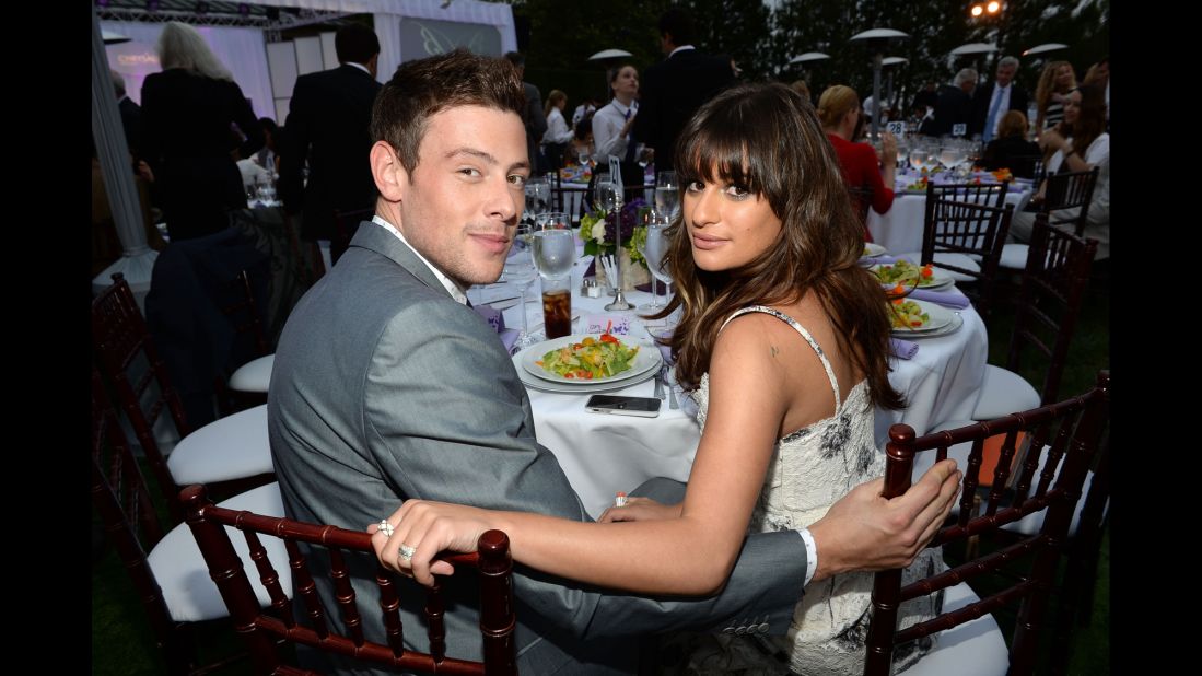 Monteith and girlfriend/"Glee" co-star Lea Michele attend the Chrysalis Butterfly Ball on June 8 in Los Angeles. 