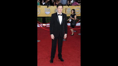 Monteith poses on the red carpet at the SAG Awards on January 29, 2012, in Los Angeles.  