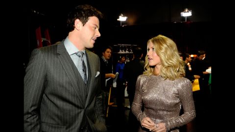 Monteith and Julianne Hough chat at the 2012 People's Choice Awards.