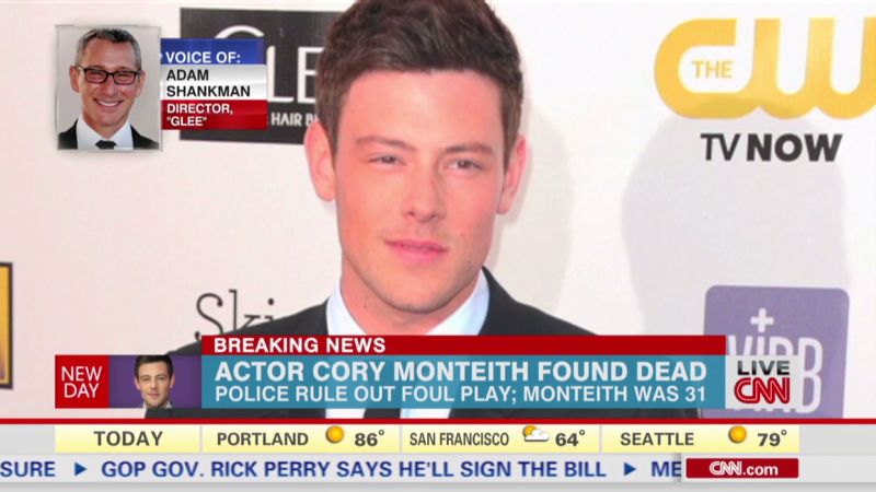 Autopsy Set In Glee Star Cory Monteiths Death Cnn