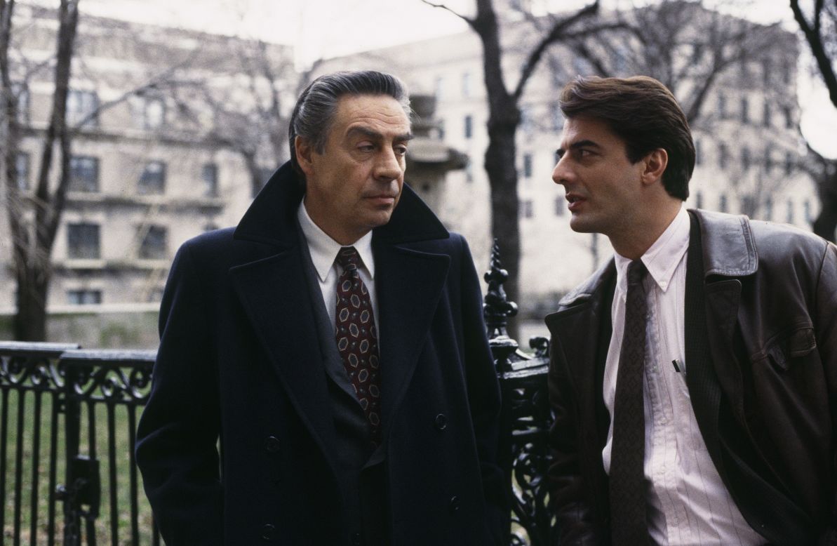 During his 12 years on "Law & Order," Jerry Orbach (left) starred as Detective Lennie Briscoe, and was partnered with a few actors, including Chris Noth as Detective Mike Logan. His character had retired from the force when he joined the spin-off "Law & Order: Trial By Jury," where Briscoe was written out of the show after Orbach's death in 2004 from prostate cancer.